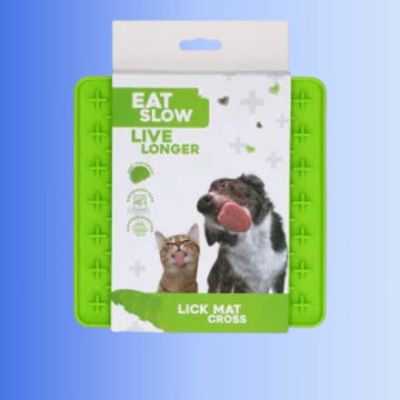 Eat Slow Live Longer Lick Mat Cross