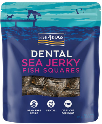 hundanammi – Fish4Dogs Dental Sea Jerky Fish Squares ferkantaðir bitar