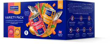 Blautmatur – Fish4Dogs Variety Pack með fiski og grænmeti