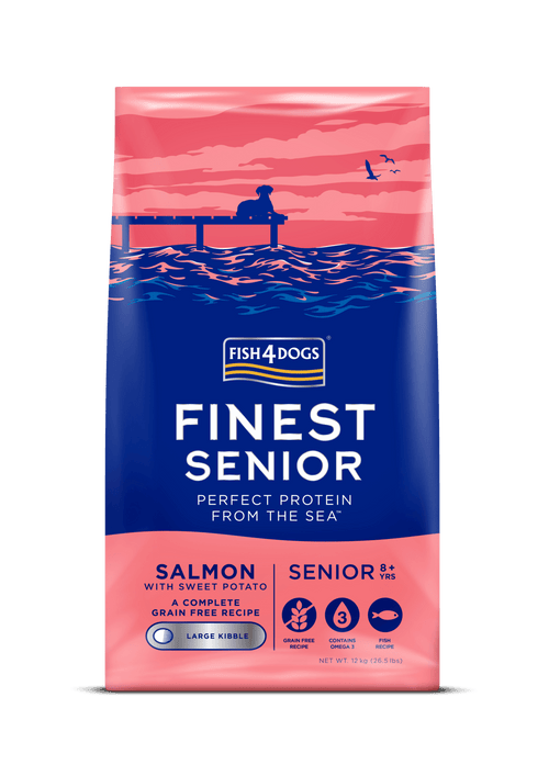 Fish4Dogs Finest Senior Salmon with Sweet Potato (Large Kibble)