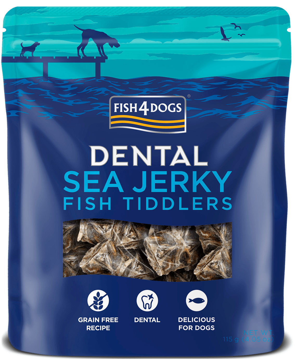 Hundanammi – Fish4Dogs Dental Sea Jerky Fish Tiddlers litlir bitar