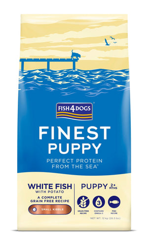Fish4Dogs Finest Puppy White Fish With Potato (Small Kibble)