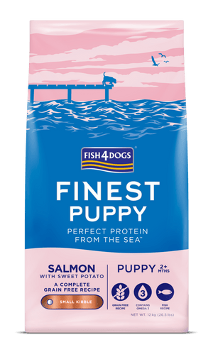 Fish4Dogs Finest Puppy Salmon with Sweet Potato (Small Kibble)