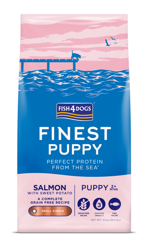 Fish4Dogs Finest Puppy Salmon with Sweet Potato (Small Kibble)