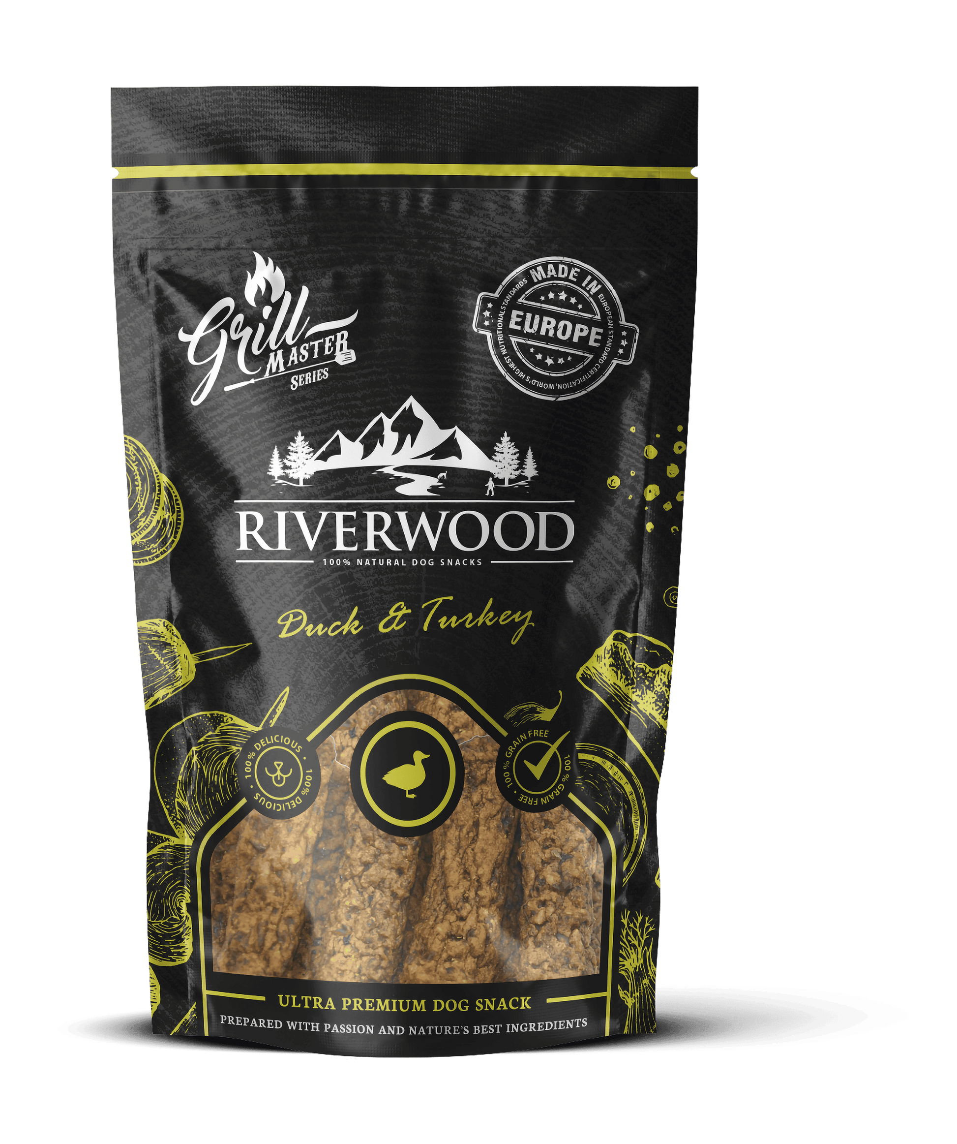 Hundanammi – Riverwood Grillmaster önd og kalkúnn 100g