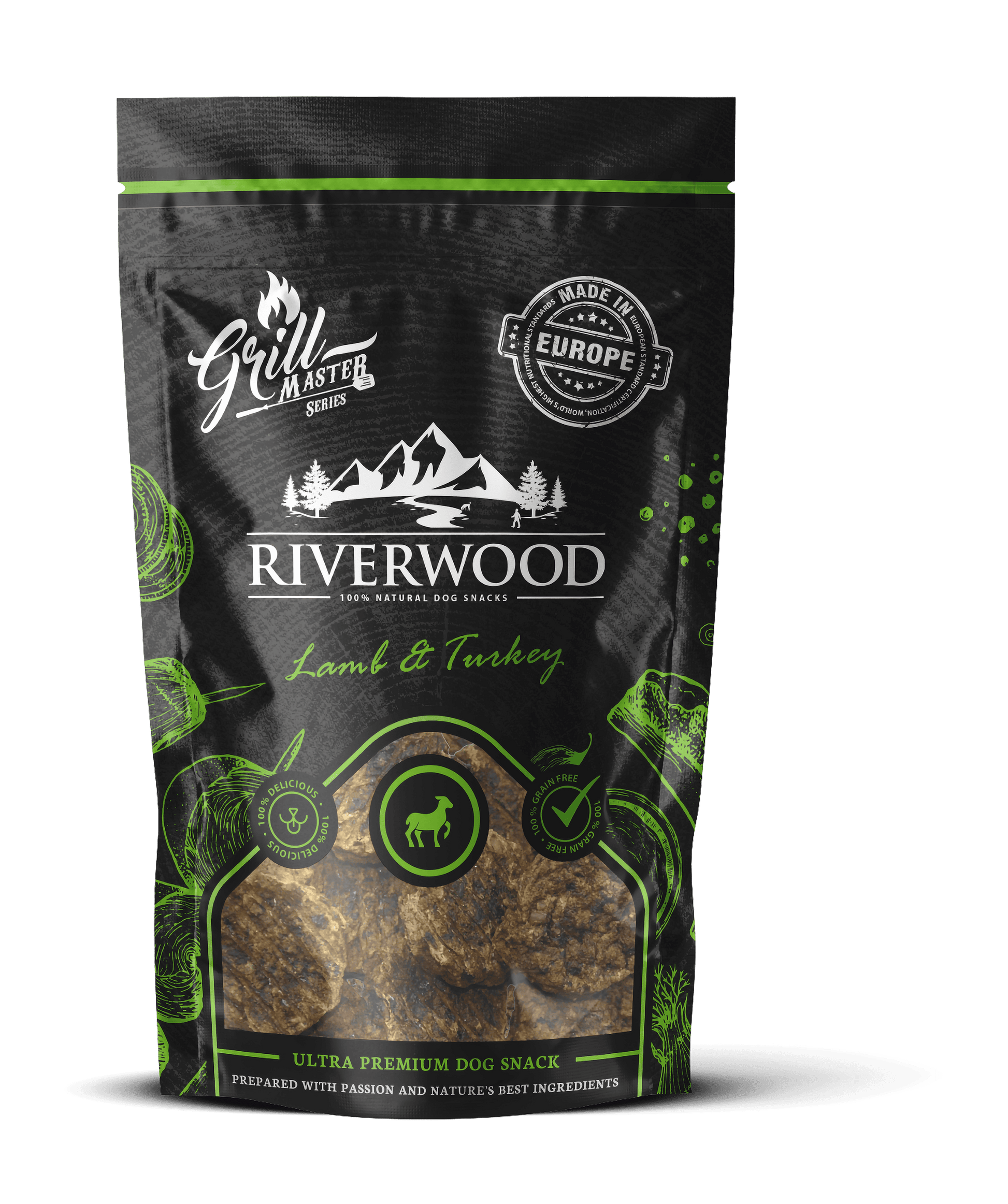 Hundanammi – Riverwood Grillmaster lamb og kalkúnn 100g