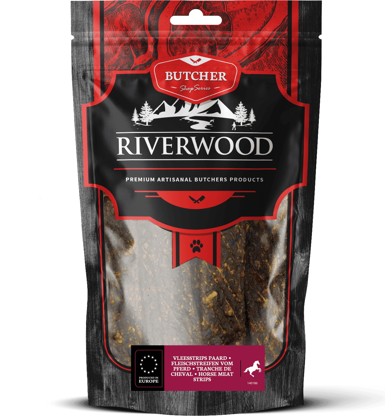 Meðlæti – Riverwood Meatstrips hestur 150g