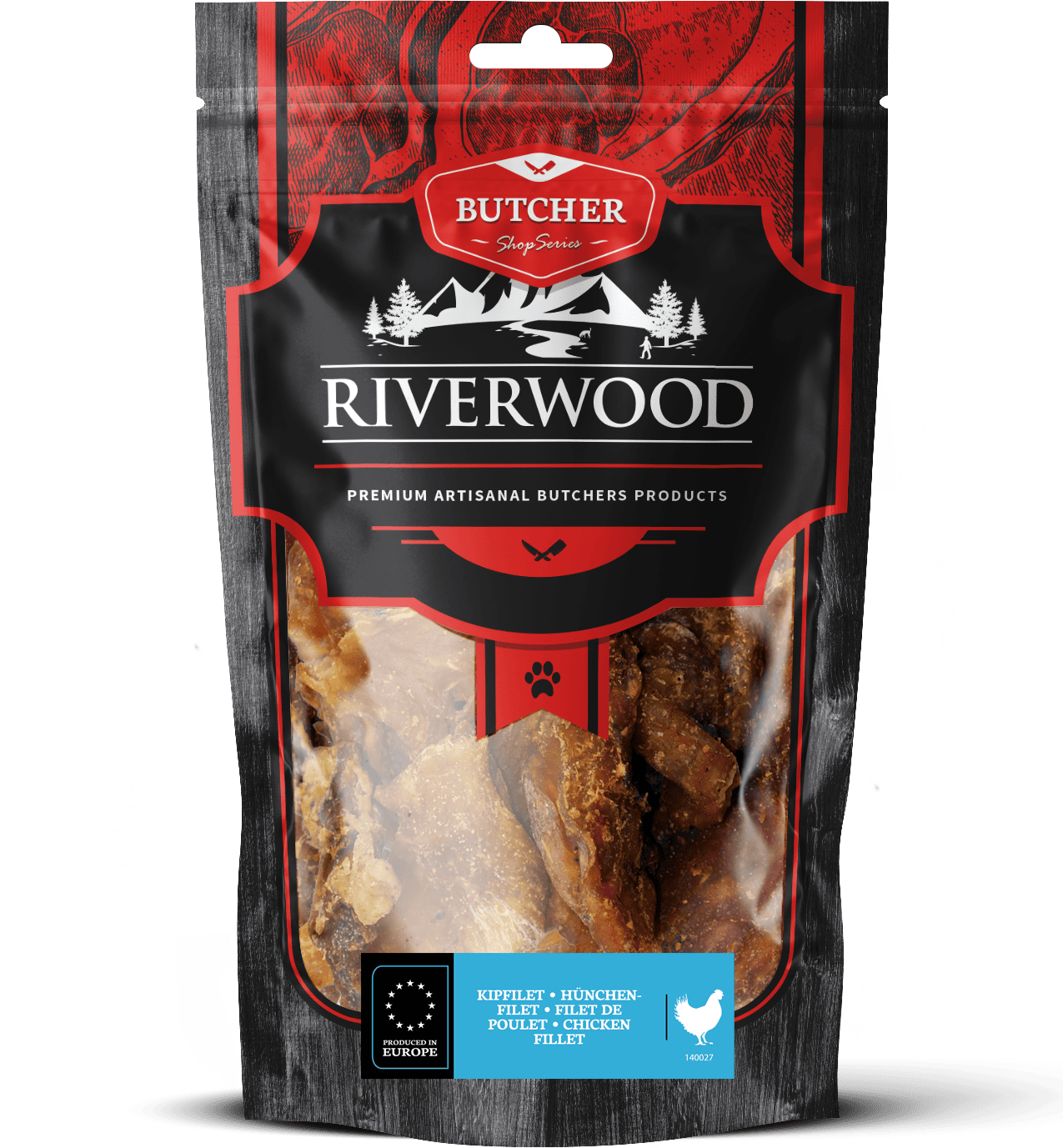 Hundanammi – Riverwood kjúklingaflak þurrkað 100g