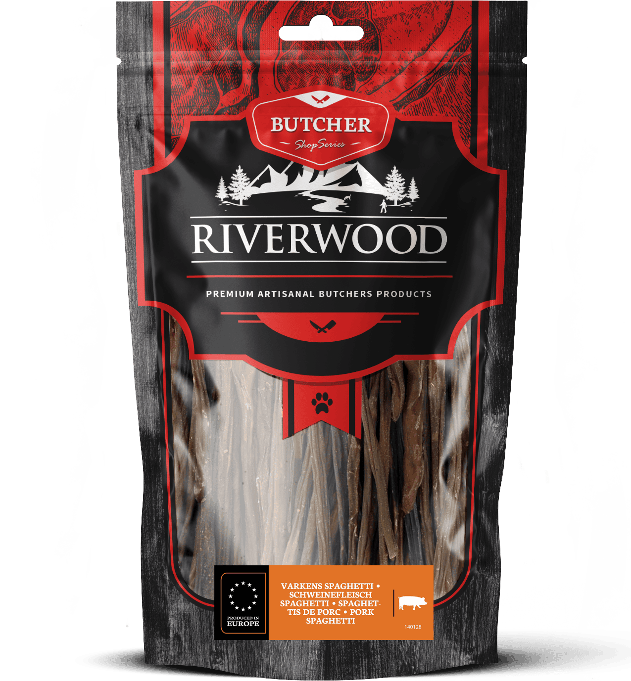 Hundanammi – Riverwood svínaspagettí þurrkað 100g