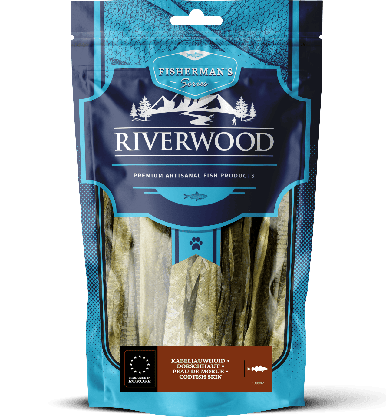 Hundanammi – Riverwood þorskhúð 18-22 cm 200g