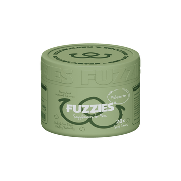 Fuzzies Kickstarter – fæðubótarefni í litlum bitum fyrir hunda undir 20 kg