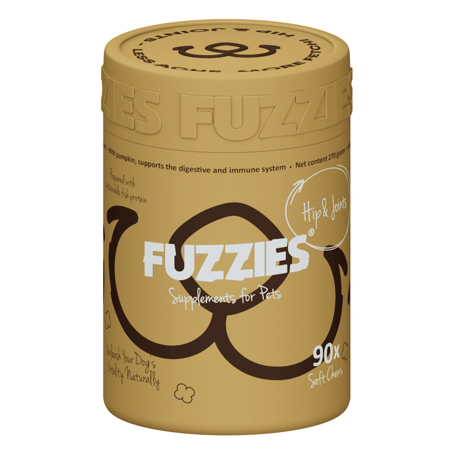 Fuzzies Hip & Joint – fæðubótarefni til að styðja við liðamót