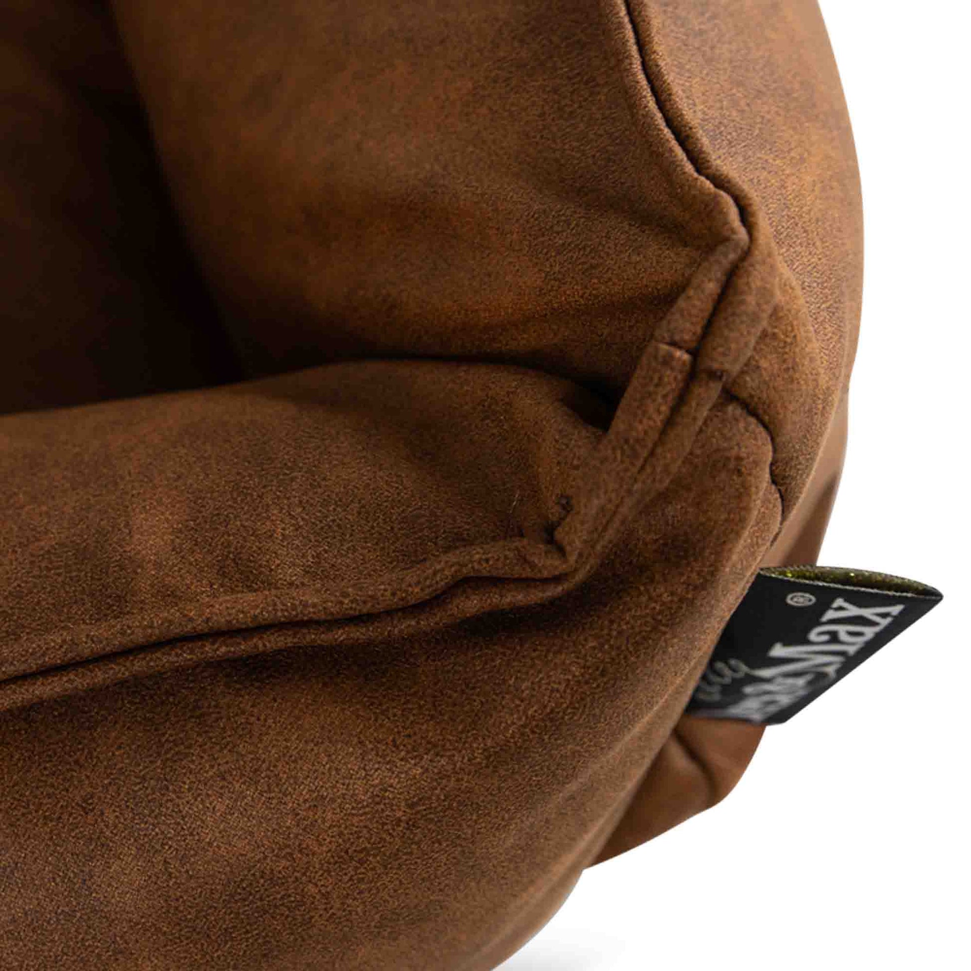 Hundabæli – Lex&Max Alaska Cognac nærmynd af Eco leather efni