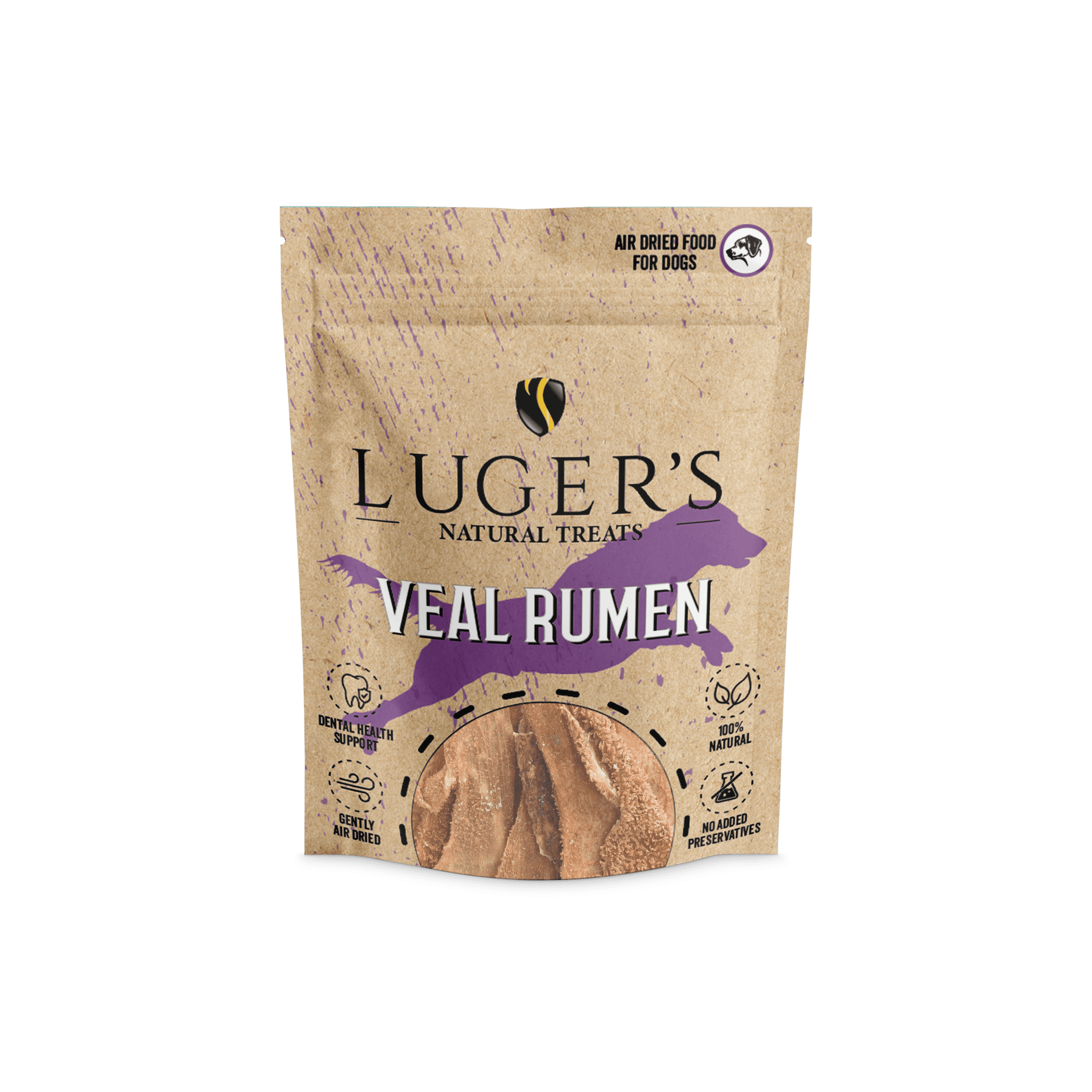 LUGER'S NATURAL TREATS - VEAL RUMEN 100g