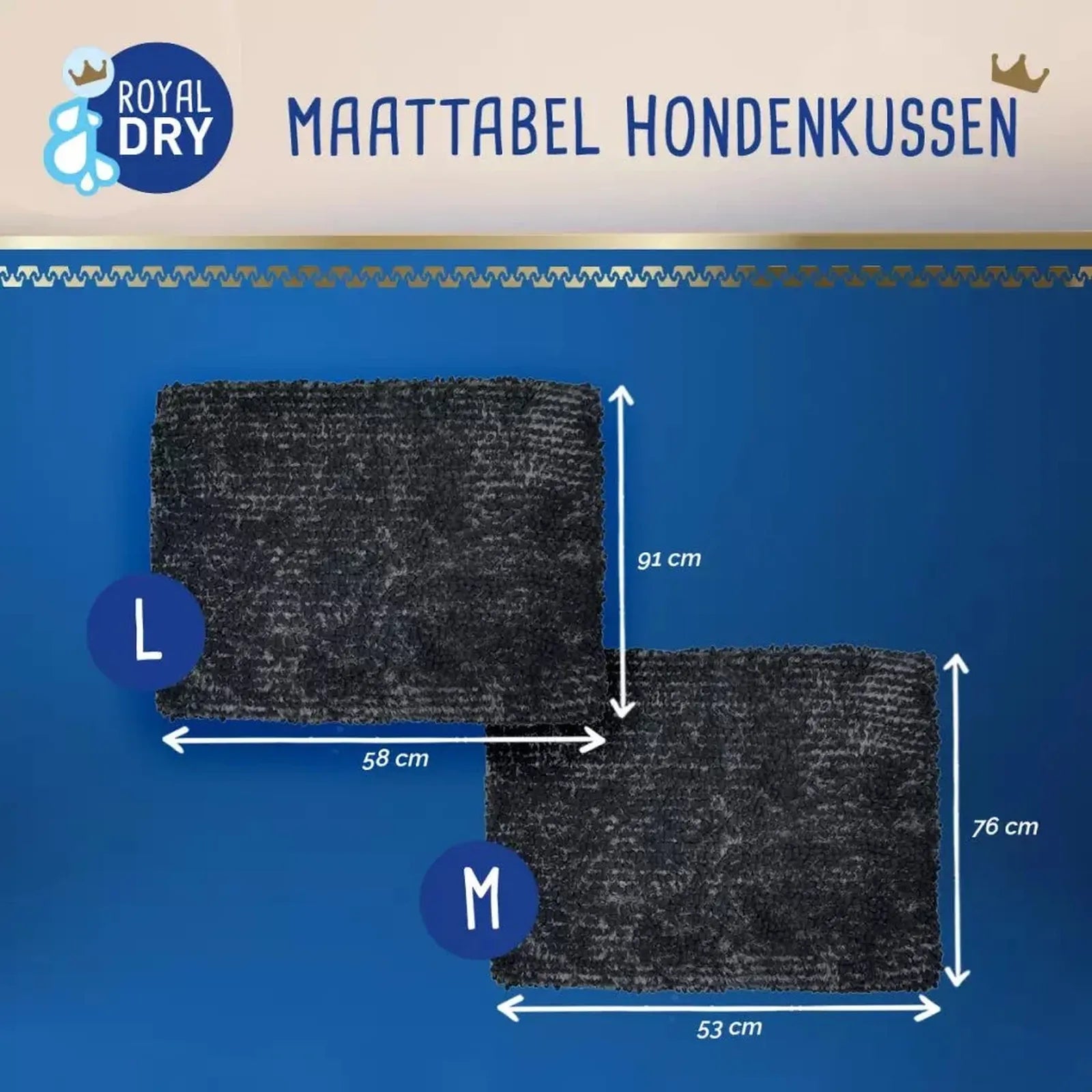 Bæli fyrir blauta hunda – hundur liggur á míkrófíber bæli