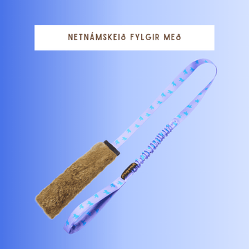 Rabbit Skin Squeaky Bungee Chaser