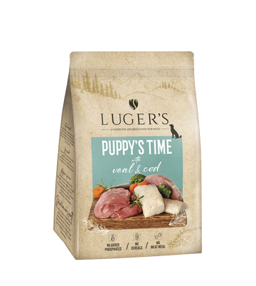 LUGER'S PUPPY'S TIME AIR DRIED FOR JUNIOR DOGS - VEAL AND COD 3 kg