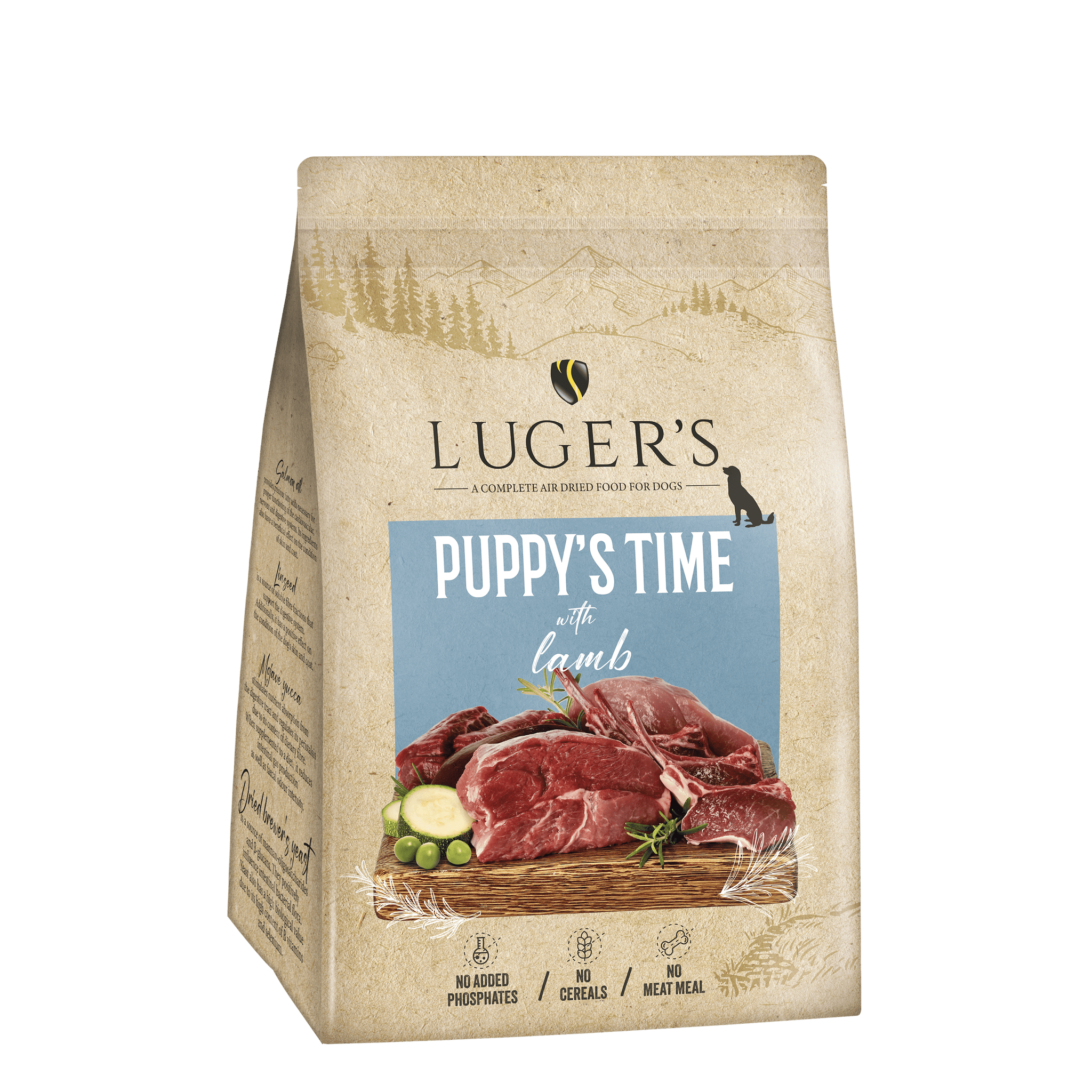 LUGER'S PUPPY'S TIME AIR DRIED FOR JUNIOR DOGS - LAMB 3 kg