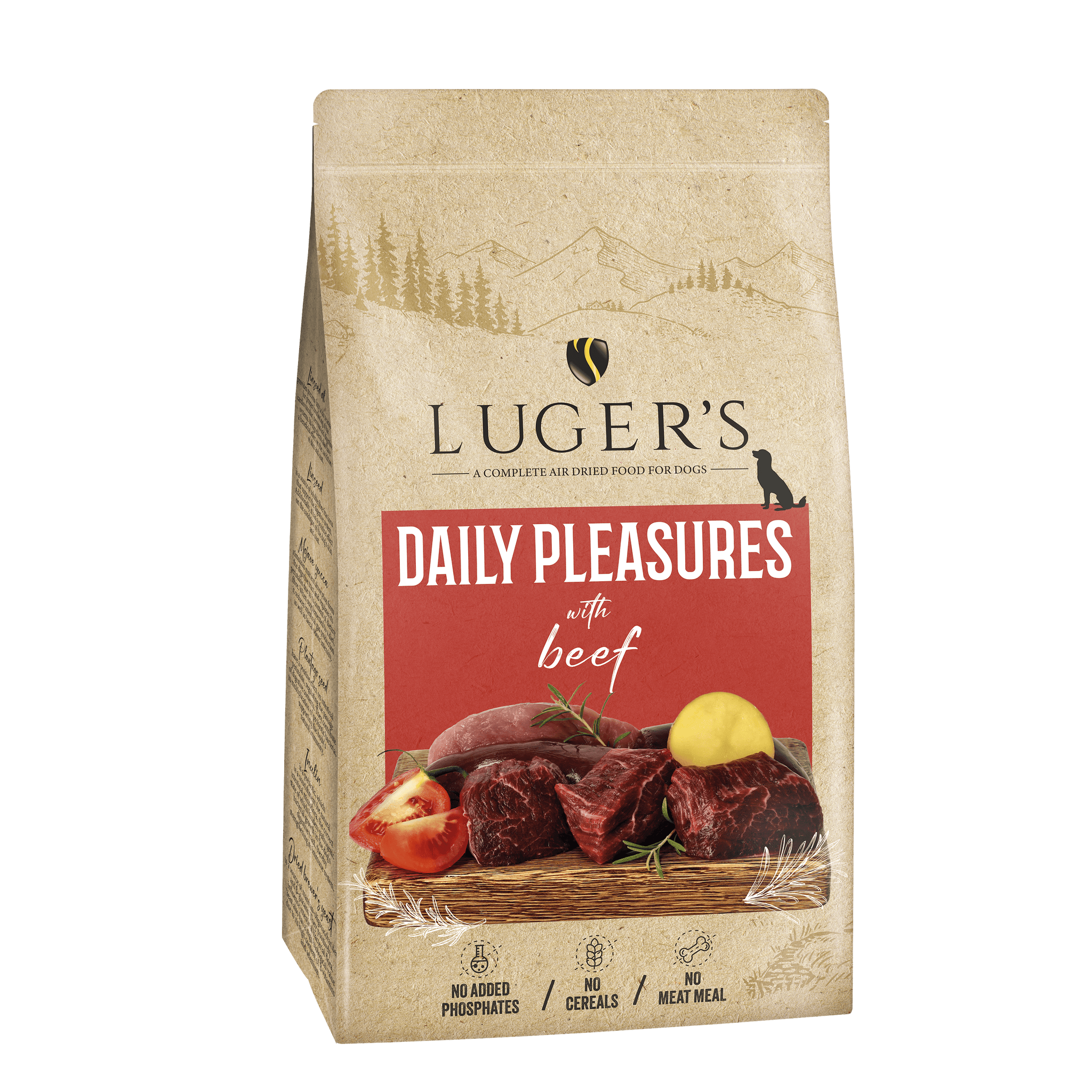 LUGER'S DAILY PLEASURES AIR DRIED FOR DOG - BEEF 9kg