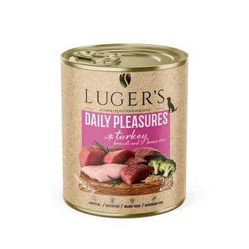 LUGER'S DAILY PLEASURES - Kalkúnn, brokkolí og brún hrísgrjón
