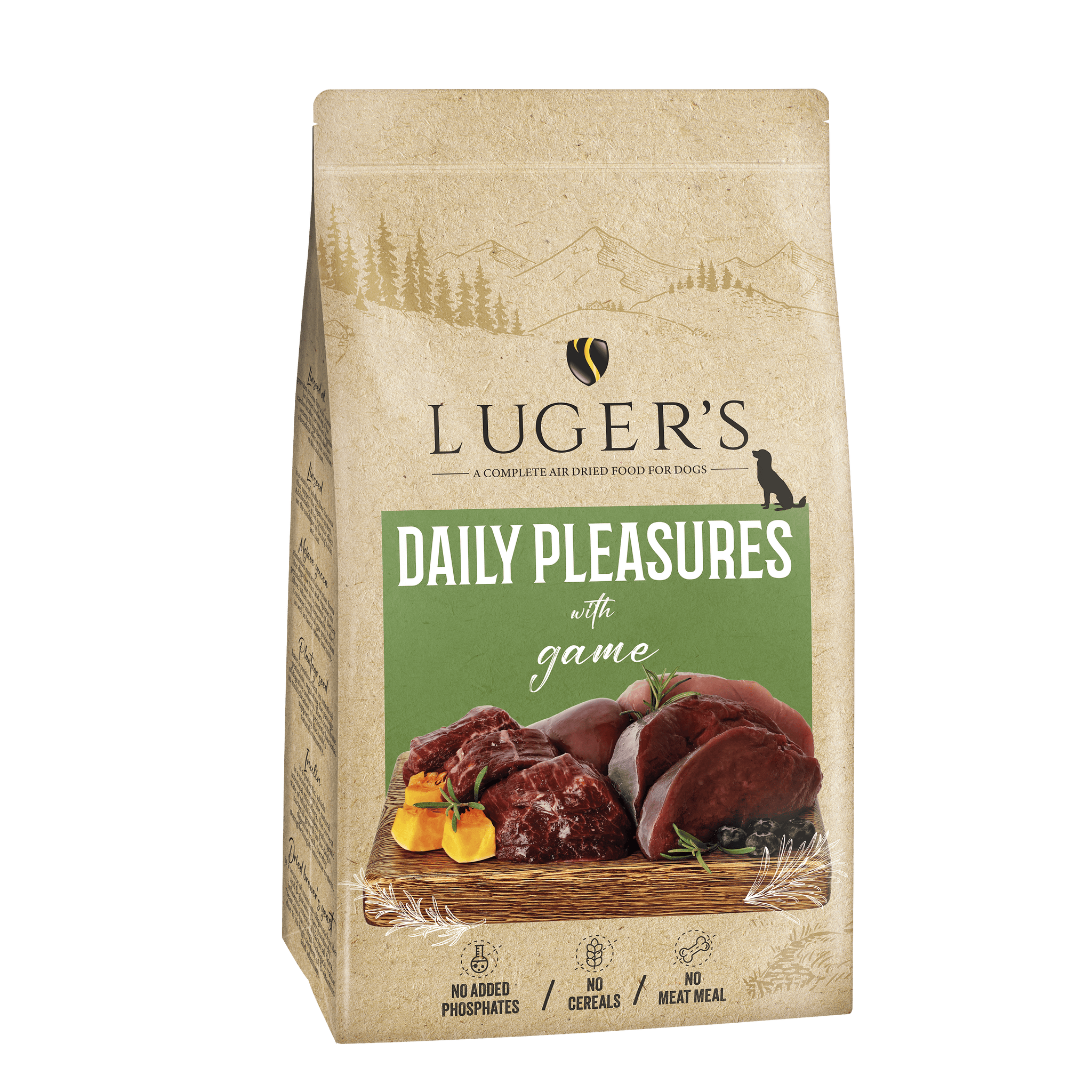 LUGER'S DAILY PLEASURES AIR DRIED FOR DOG - GAME 9 kg