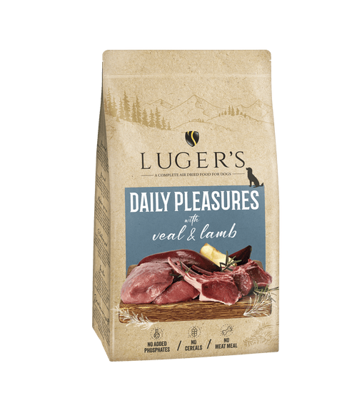 LUGER'S DAILY PLEASURES AIR DRIED FOR DOG - Kálfur og Lamb 9 kg