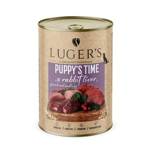 LUGER’S PUPPY’S TIME - Kanínulifur, spínat og trönuber