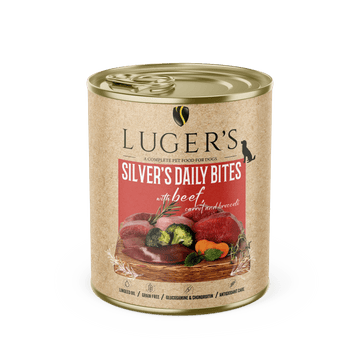 LUGER’S SILVER'S DAILY BITES - Nautakjöt, gulrætur og brokkolí