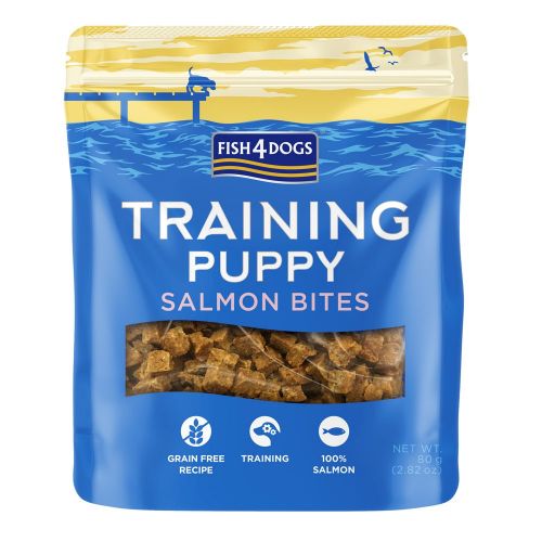 Meðlæti – Fish4Dogs Training Puppy laxabitar 80g