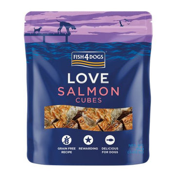 Meðlæti – Fish4Dogs Love laxakubbur 85g
